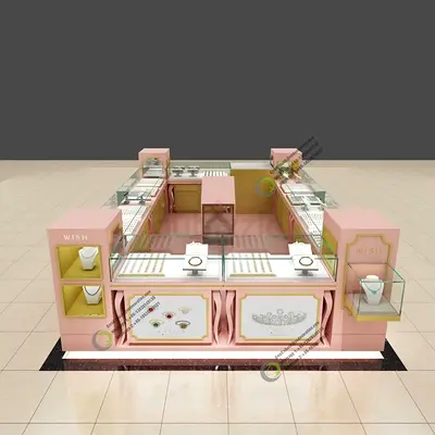Modern Pink Jewelry Kiosk