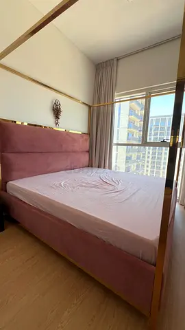Modern bed with matress