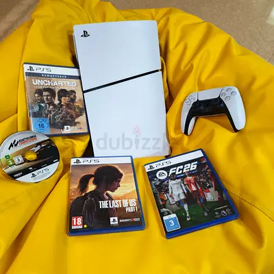 Sony PS5+ Fortnite limited edition // DISC // SLIM // 5 games disc included