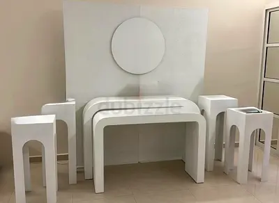 Stands and table