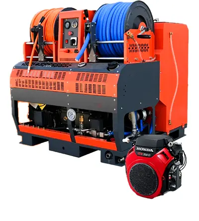 Heavy-duty Industrial Pressure Washer / High-Pressure Cleaning Unit with Hose Reels