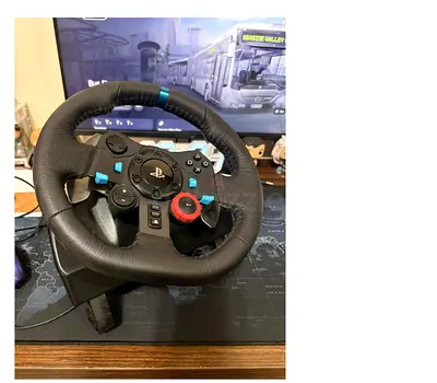 Used PlayStation Racing Wheel with Pedals (Good Condition)
