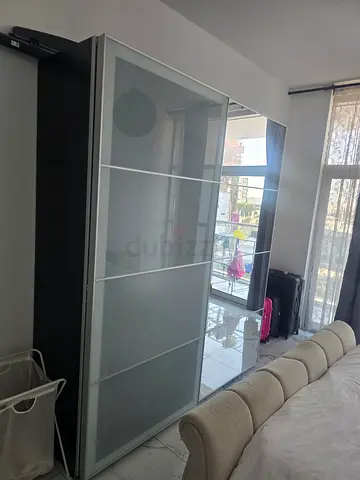 AMAZING IKEA PAX-style Black Wardrobe with Shelves and Hanging Rail! SELLING FAST MOVING HOUSES