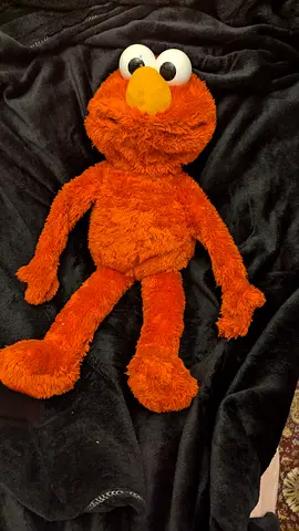 Orange Elmo-style Plush Toy - Good Used Condition