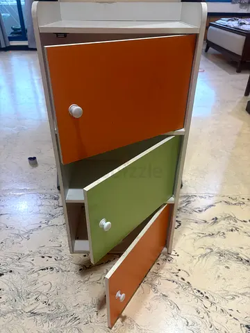 Wooden 3-Drawer Kids Storage Cabinet Unit