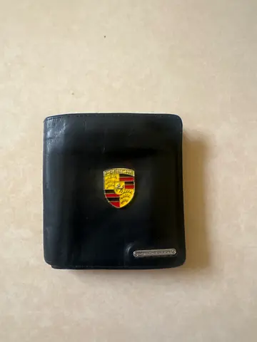 Black Porsche Leather Bifold Wallet
