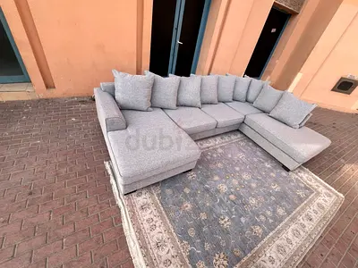 The One Kingston U Shape Sofa Gray Excellent Condition