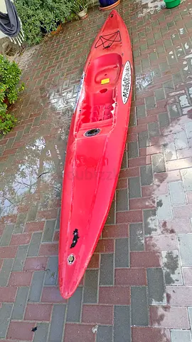 Red single-person kayak - good used condition