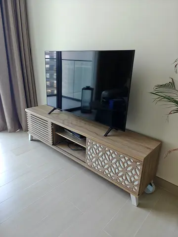 Wood effect TV stand