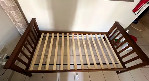 Wooden Cot Single Easily Fit and Removable