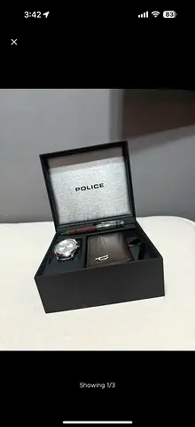 Police mens watch set with box