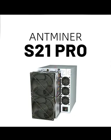 Antminer S21 Pro 220 Bitcoin miner.