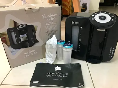 Tommee tippee perfect prep machine with free filters and playpan
