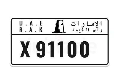 X 91100 RAK VIP plate