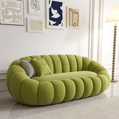 Modern Olive Green Bubble Sofa