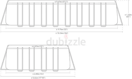 Intex Ultra XTR Frame Pool 32ft X 16ft X 52in (with Filter, Pump, Cover, Ladder) - 26374
