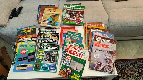 Collection of Practical Wireless and other vintage electronics magazines