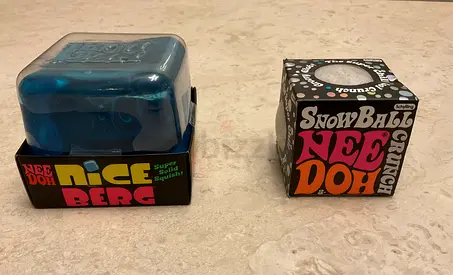Nee Doh Nice Berg and SnowBall Crunch Nee Doh stress toys - unopened brand new. Bought in toys r us.