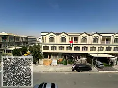 Uptown villa for sale in Al Zahiyah area, Ajman. Ground floor + 2 floors permit, freehold, at a reas