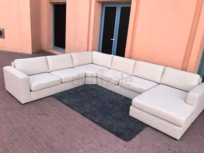 Great Condition Home Center eterno Corner U Shape Sofa Beige