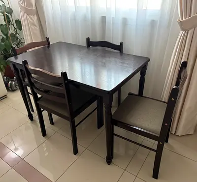 Table with 4 chairs for sale