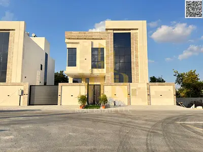 فيلا فاخرة للبيع في الزاهية – عجمان | طابقين + روف | 5 غرف نوم ماستر | مسبح خاص | تصميم مودرن وتشطيبات راقية | شامل رسوم التسجيل | بسعر 1,750,000 درهم