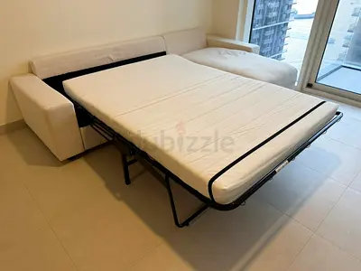 Ikea vimle L shape sofa bed Beige
