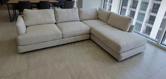 L-Shaped West elm sofa
