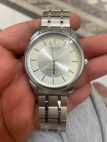 Tissot Powermatic 80 Stainless Steel Mens Watch - Silver Dial