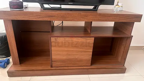 Wooden TV Stand / Entertainment Unit - Walnut Finish