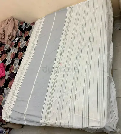 Queen size bed with spring medical matress