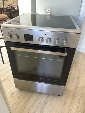 Stainless Steel Electric Oven with Ceramic Hob - Good Working Condition