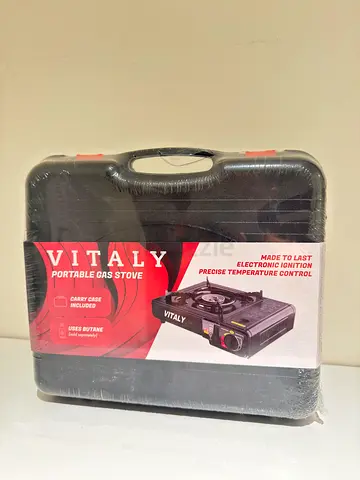 VITALY Portable Gas Stove - Compact Single Burner (New, Wrapped)