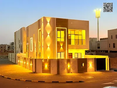 فيلا زاوية على شارعين للبيع في العامرة – عجمان | تصميم عصري | تملك حر