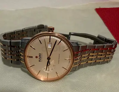 Rado Coupole with 80hrs Power Reserve Indicator, under warranty, original price Aed 9k plus.