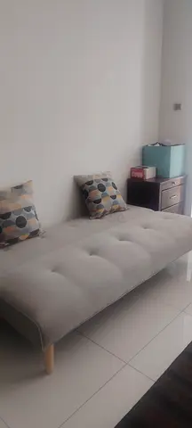 Modern light-grey daybed/sofa bed — excellent condition