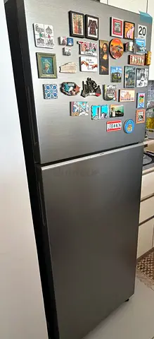 Stainless Steel Top-Freezer Refrigerator in Great Condition (Used)