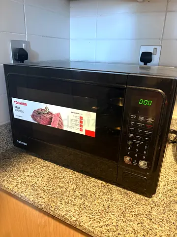 Used Toshiba Countertop Microwave Oven - Good Working Condition