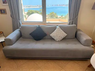 Modern Grey 3-Seater Sofa