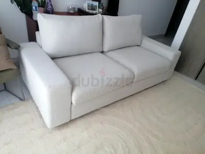 Light beige Ikea Vimle seater fabric sofa in good condition