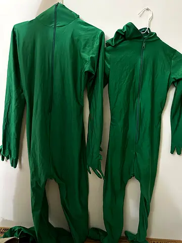 GREEN BODY SUITS BIG AND SMALL SIZE