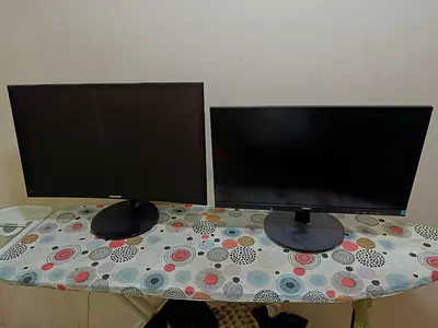 Dual Monitor Bundle - 24 Philips 75Hz + 24 Samsung Curved (Read Desc)