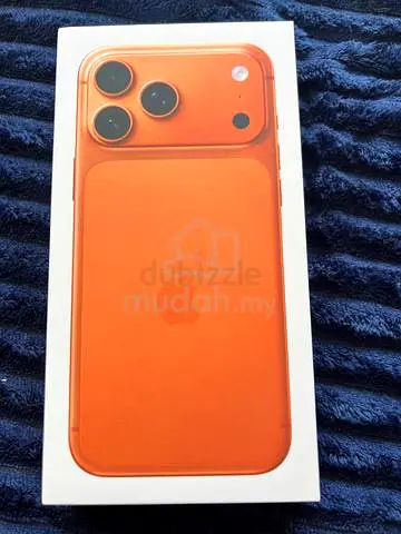 17Promax Sealed Orange iPhone (Box Only) - Like New 2 physical Sim