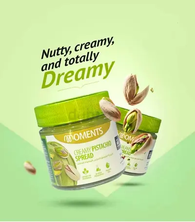 Nutty cream and totally dreamy moments creamy pistachio spread