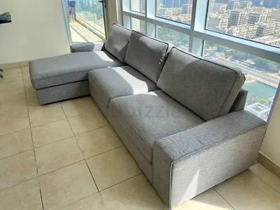 Ikea kivik L shape sofa Gray Excellent Condition like new Condition