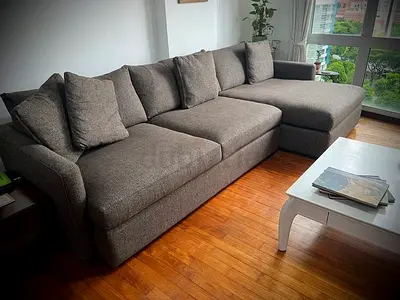 Excellent condition cratebarrel lshape sofa