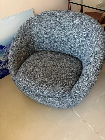 west elm swivel chair Distress sale