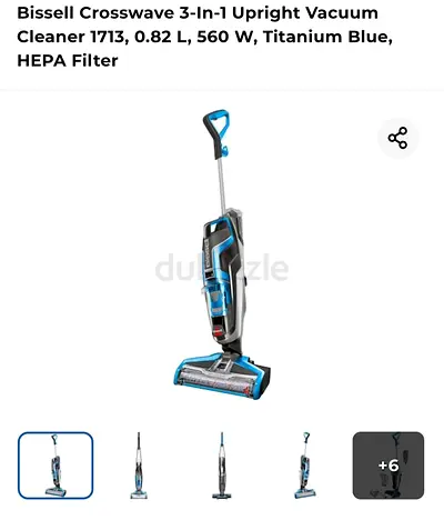 Bissell Crosswave 3-in-1 Upright Vacuum Cleaner - Titanium Blue