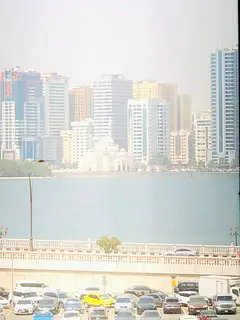 premium living in the heart of Sharjah at Al Majaz 2. This spacious 3-bedroom apartment plus a maid&