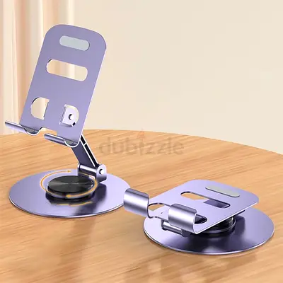 Adjustable Metal Foldable Phone/Tablet Stand (Pair) — Silver